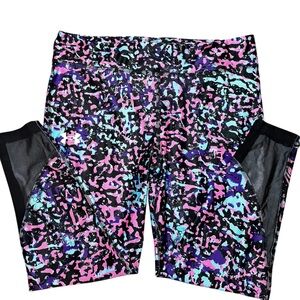 Under Armour NWT Heat Gear Girls Cropped Leggings Mesh Ankle Size Youth XL